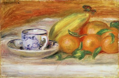 Fruit with Cup and Saucer by Pierre Auguste Renoir